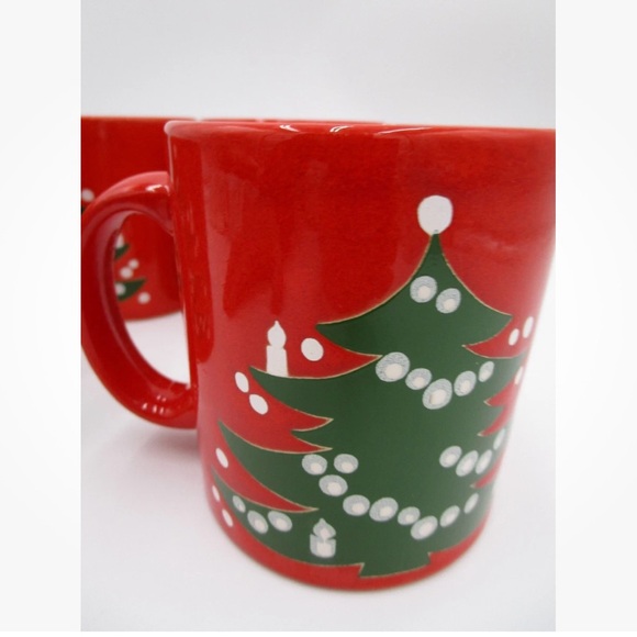 Set of 4 Waechtersbach Christmas Tree Coffee Mugs - Picture 5 of 6